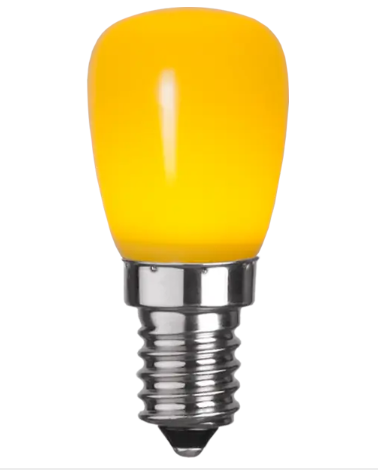 LED lamp E14, 0,9W, kollane