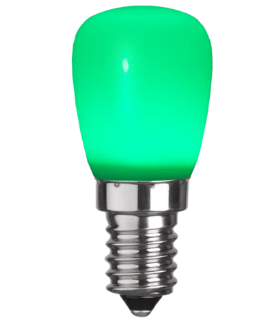 LED lamp E14, 0,9W roheline