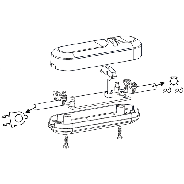 Puutedimmer 150W 230V valge 40000h IP20