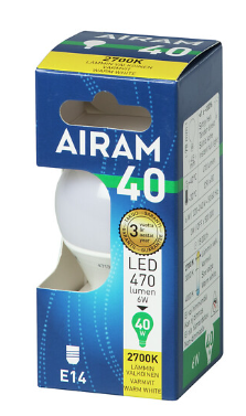 LED lamp E14 4,9W 470lm 2700K