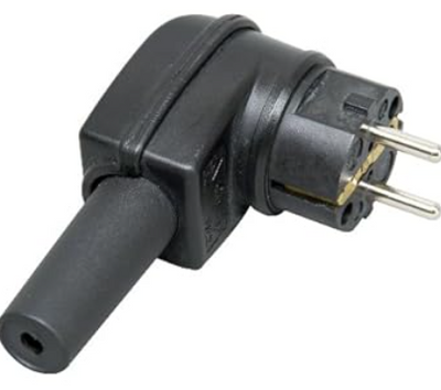 Pistik must (kumm) IP44 16A