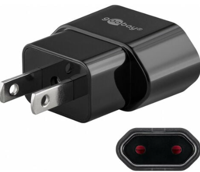 Reisiadapter EURO-USA üleminek must 16A