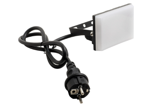 LED prožektor juhtmega 0,8m 10W IP44 must