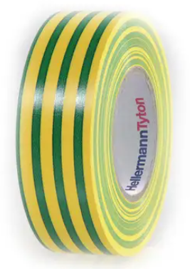 Teip 15 mm x 10 m (-10 90*C) kollane-roheline