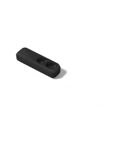 Pikendusjuhtme pistikupesa pp 2x must