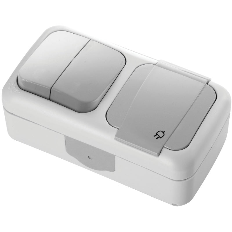 Pesa+grupilüliti pinnapealne, IP54, hall