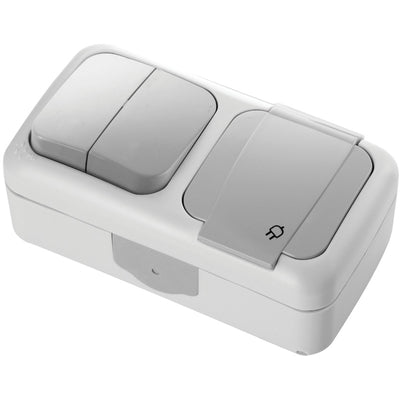 Pesa+grupilüliti pinnapealne, IP54, hall