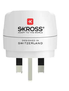 Reisiadapter Inglismaa-EURO üleminek valge 16A