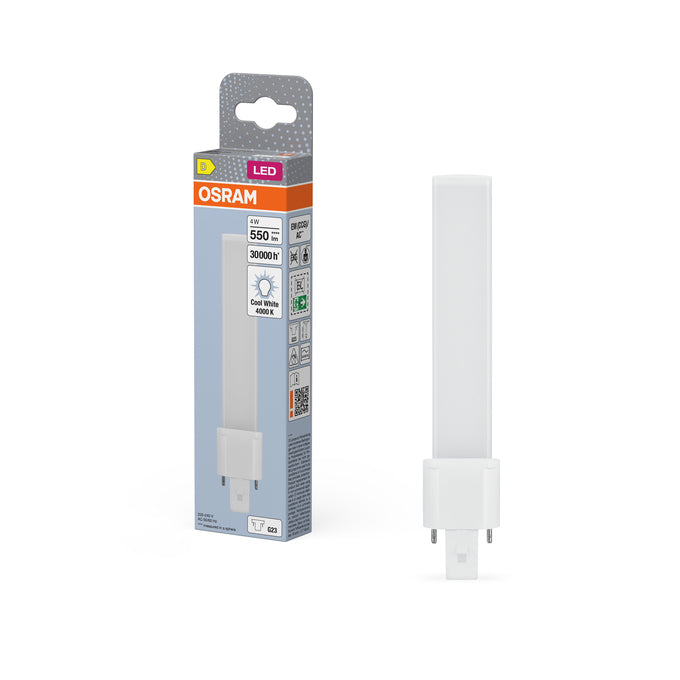 LED kompaktlamp G23 4,5W 500 lm 4000K 165 mm 220...240V valge
