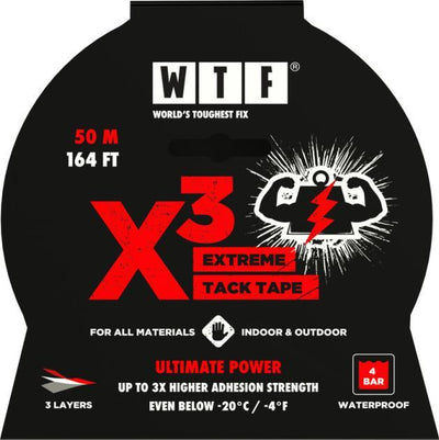 Teip, niiskuskindel, 50m, must