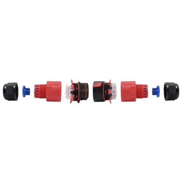 Ühendusmuhv IP68 3-pooluseline 0,5–2,5 mm² kaablile 6–11 mm