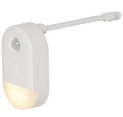 Öövalgusti LED WC 0,13W 5 lm 2000K RGB+W 3×AAA IP20 sensoriga valge 50×85×137 mm