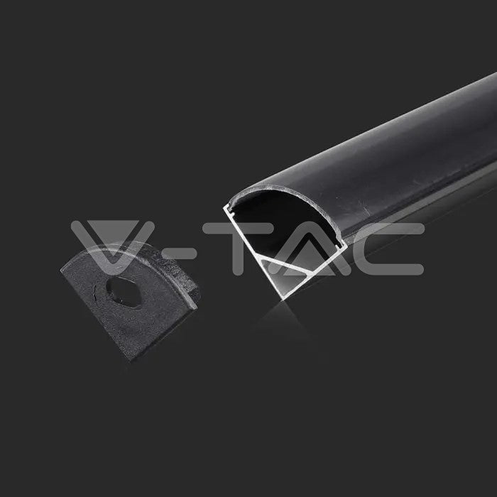 LED nurgaprofiil 15,8x15,8 2m must Alumiinium IP20