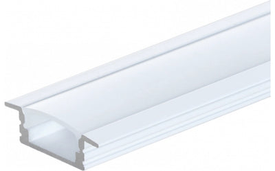 LED alumiinium süvistatav profiil 24,7×7 mm 2 m valge IP20