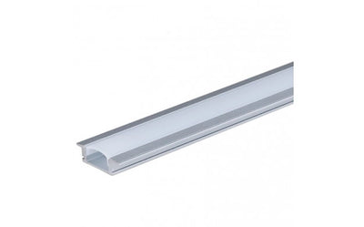 LED alumiinium süvistatav profiil 24,7×7 mm 2 m hall IP20
