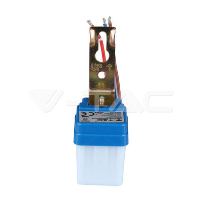 Hämaraandur VT-8019 5–15 lx 110–240V 6A IP44 valge 35,5×46×44,1 mm