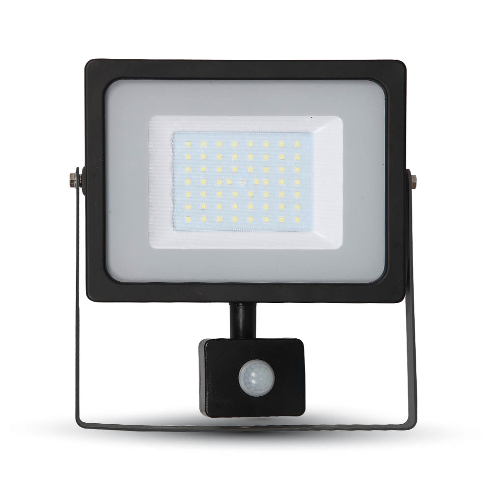 LED prožektor 50W 4250lm 4000K IP65 PIR must 20000h