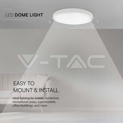LED valgusti 18W 4000K 1830lm IP44 valge Ø250mm