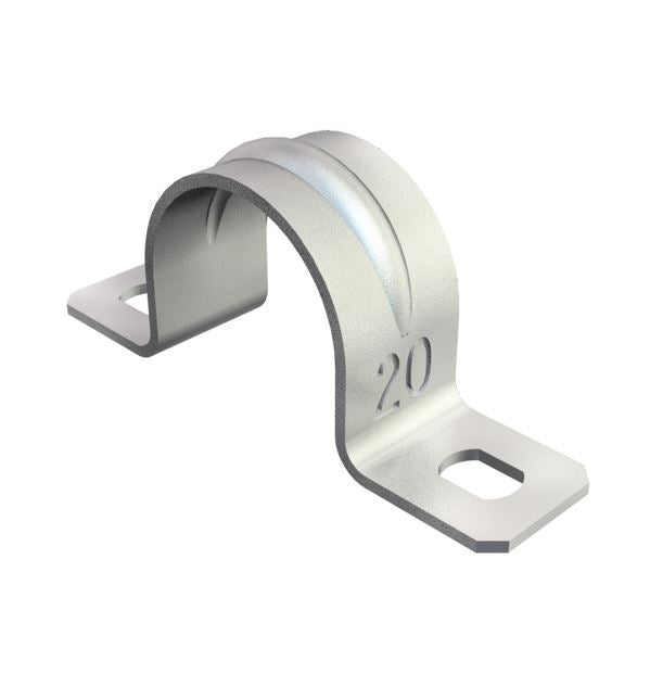 Toruklamber 25 mm kahe kinnituskohaga galvaniseeritud