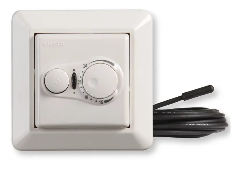 Termostaat põranda/õhuanduriga 16A valge, bluetooth 230V 5-50*