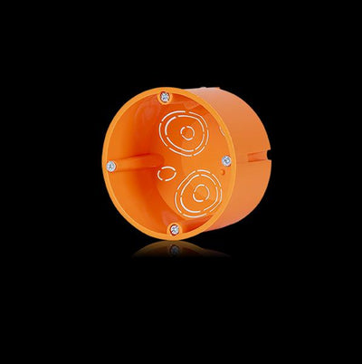 Kipsitoos d=74mm h=50mm kaanega oranž/valge