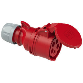 Jätkupesa 16A 5P 6H 400VAC IP44, CEE punane