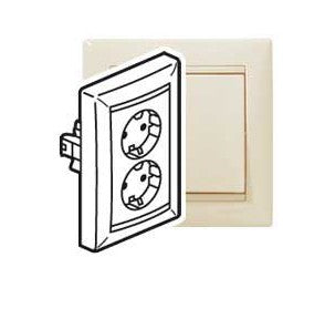 Valena pistikupesa 2x beež