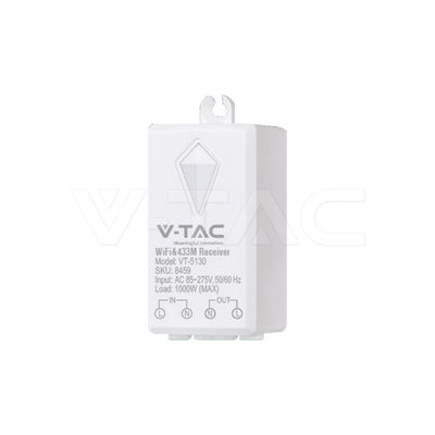 WiFi vastuvõtja juhtmevabale lülitile 100–240V 1000 W IP20 VT-5130