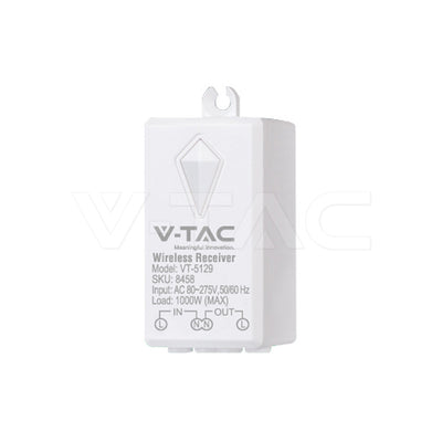 Juhtmevaba lüliti vastuvõtja V-TAC VT-5129 230V 500 m IP20