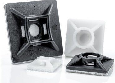 Kaablisideme kinniti kleeps valge 12,7x12,7