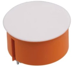 Kipsitoos kaanega Ø80×49 mm oranž
