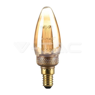 LED lamp E14 C35 2W 65 lm 1800K filament