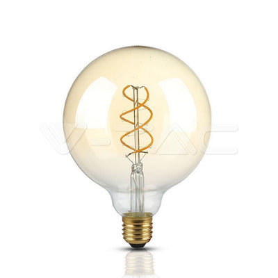 LED lamp E27 G125 5W 300lm 2200K filament dimmerdatav