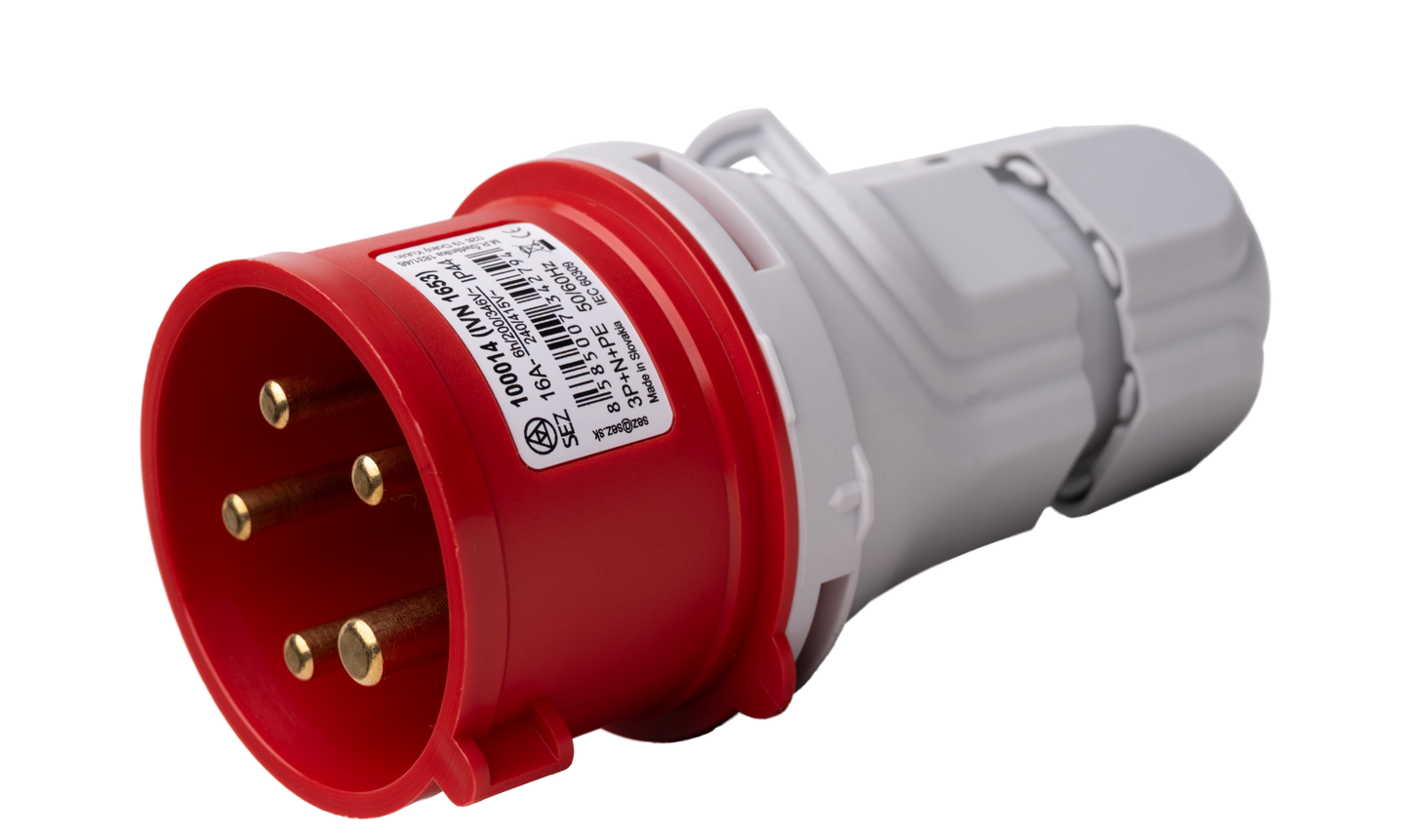 Pistik 16A 5P IP44 punane