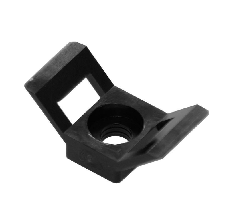 Kaablisideme alus kruviga kinnitatav 30×15×12 mm must