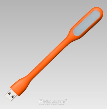 USB-valgusti LED 1,2W 50 lm 5V IP20 oranž 19×9×169 mm