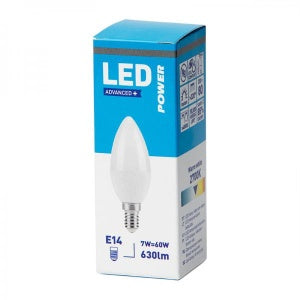 LED lamp E14 B35 7W 630 lm küünal