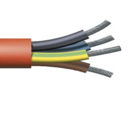 Kaabel kuumuskindel 5x2,5 mm² roosa