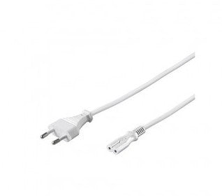 Pistikuga juhe 3m 2-ne laadimisots+pistik valge