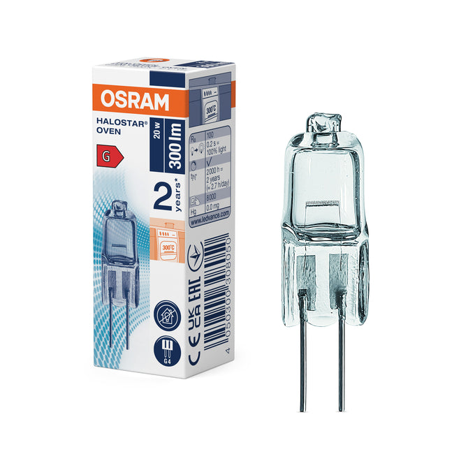 Ahjulamp G4 20W 12V 300*C 300lm 2800K