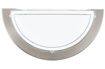 Seinavalgusti PLANET 1 E27 max 60W IP20 satiinnikkel/valge 290mm