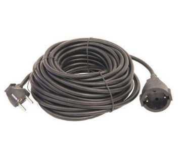 Jätkujuhe 25m 3x1,5 kummikaabel IP44 must