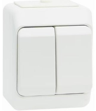 Grupilüliti pinnapealne, valge IP44