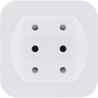 Üleminekuadapter 3x2,5A EURO valge