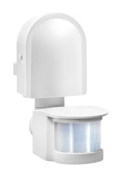 Liikumisandur 180* valge IP44 12m LED:300W