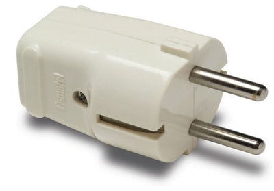 Pistik maandusega valge 16A