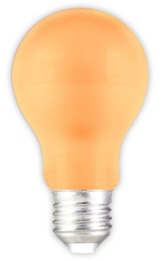 LED lamp E27 A60 1W oranž
