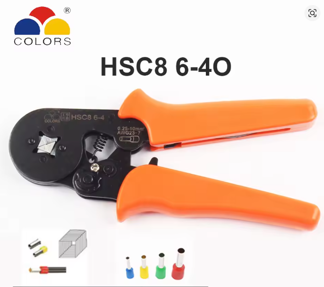 Hülsipress HSC8-10S, 0.25..10mm², nelikant