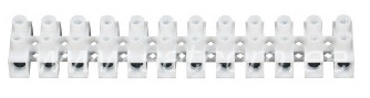 Klemmliist 12 paari 2,5–4 mm² valge