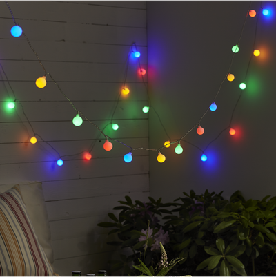 Valguskett Berry 50LED, 7,35 m, värviline, IP44